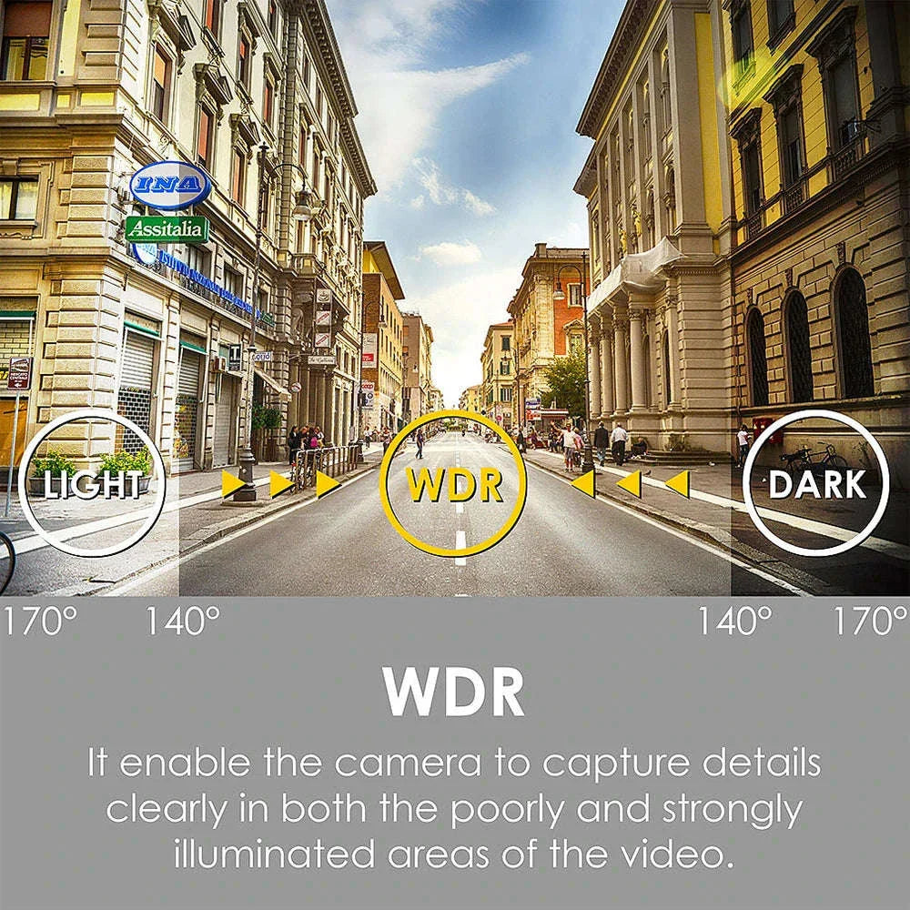 1080P USB Dash Camera with ADAS Alerts for Android Head Units