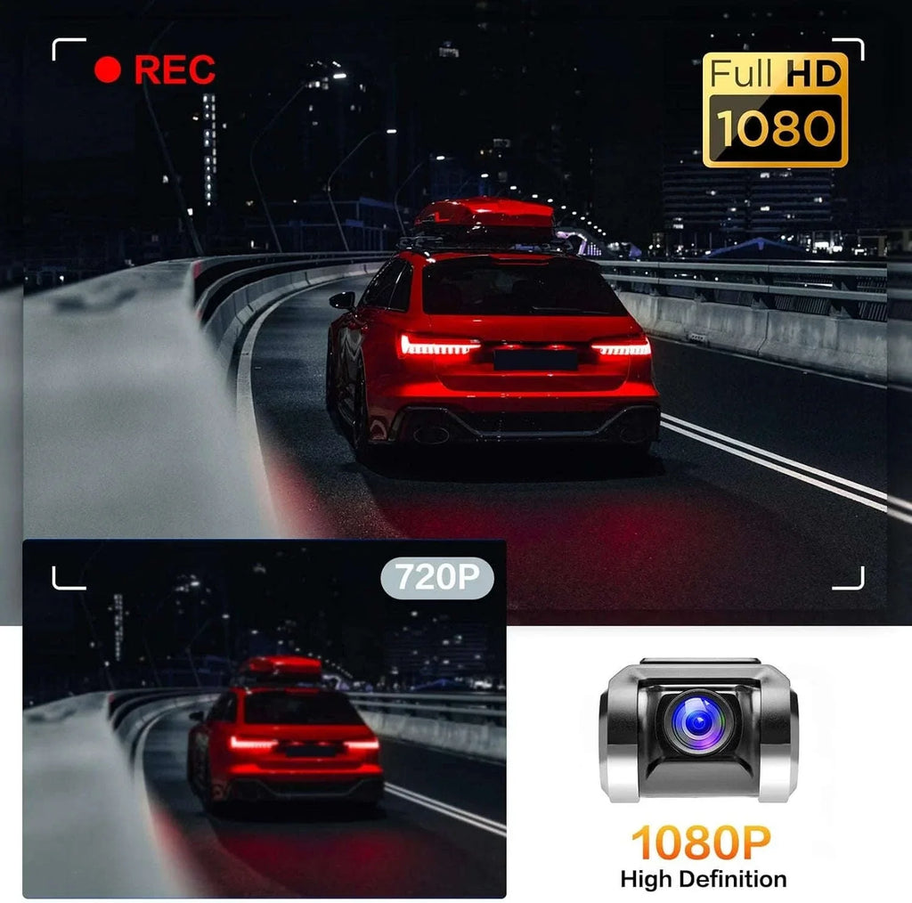 1080P USB Dash Camera with ADAS Alerts for Android Head Units