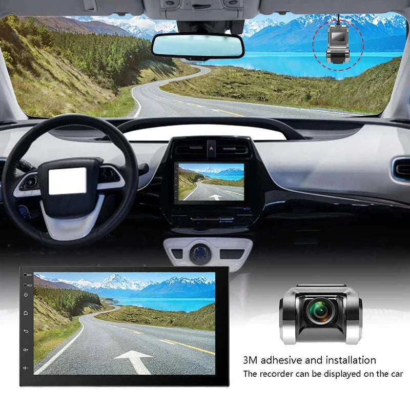 1080P USB Dash Camera with ADAS Alerts for Android Head Units