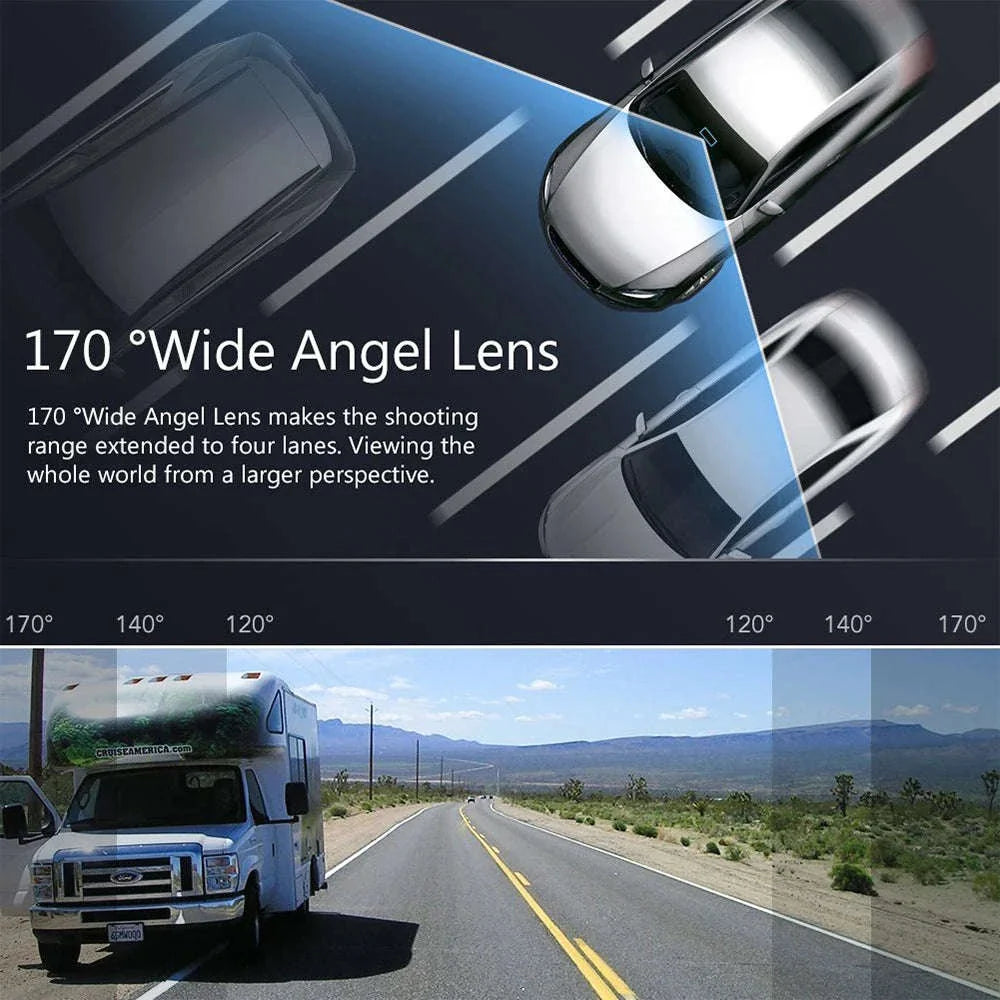 1080P USB Dash Camera with ADAS Alerts for Android Head Units