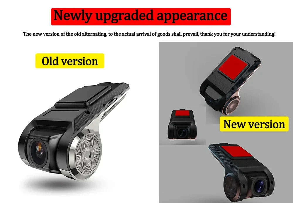 1080P USB Dash Camera with ADAS Alerts for Android Head Units