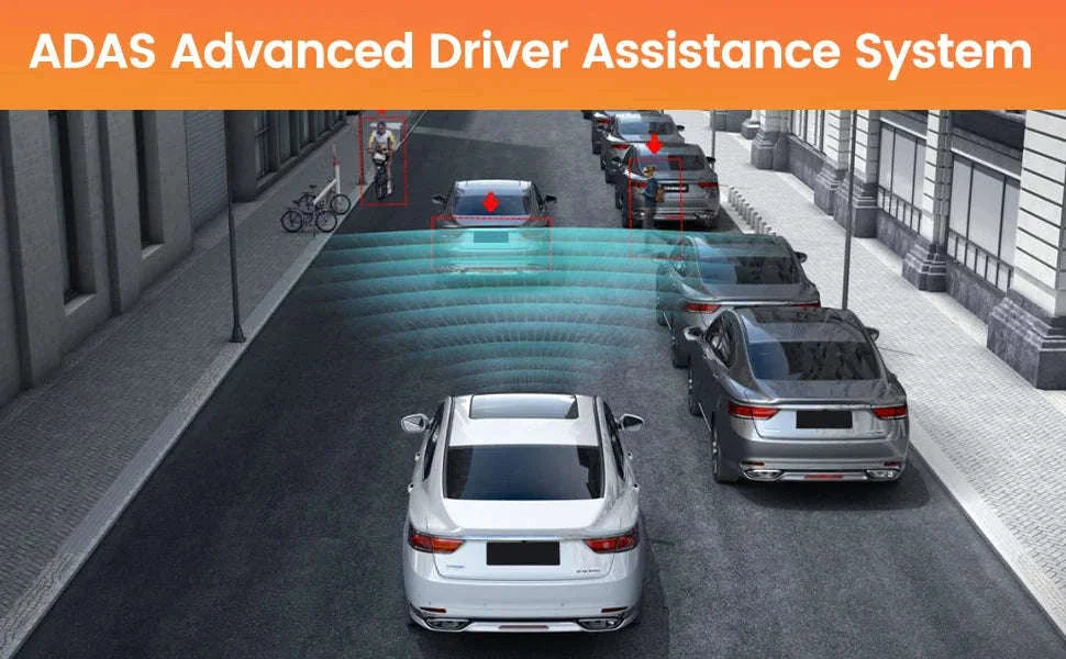 1080P USB Dash Camera with ADAS Alerts for Android Head Units