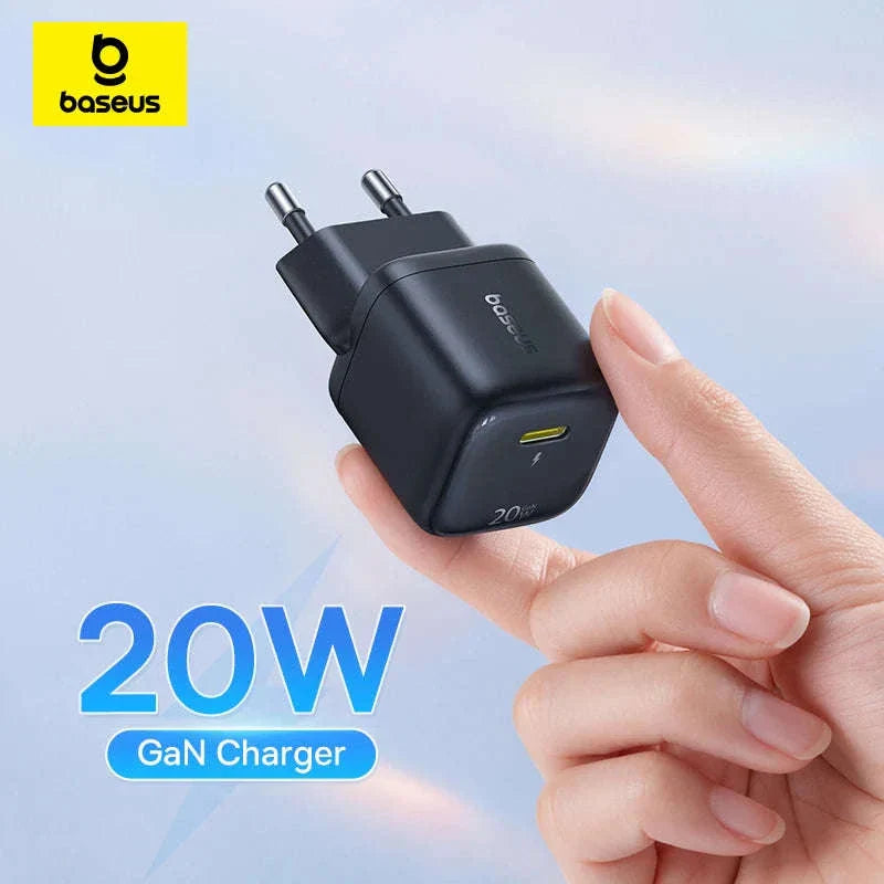 20W USB-C PD Fast Charger Compact Wall Adapter for iPhone
