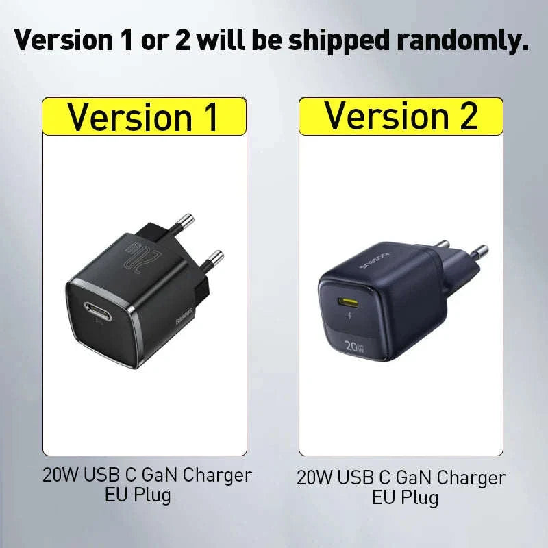 20W USB-C PD Fast Charger Compact Wall Adapter for iPhone