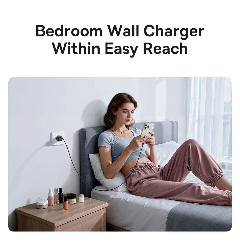 20W USB-C PD Fast Charger Compact Wall Adapter for iPhone