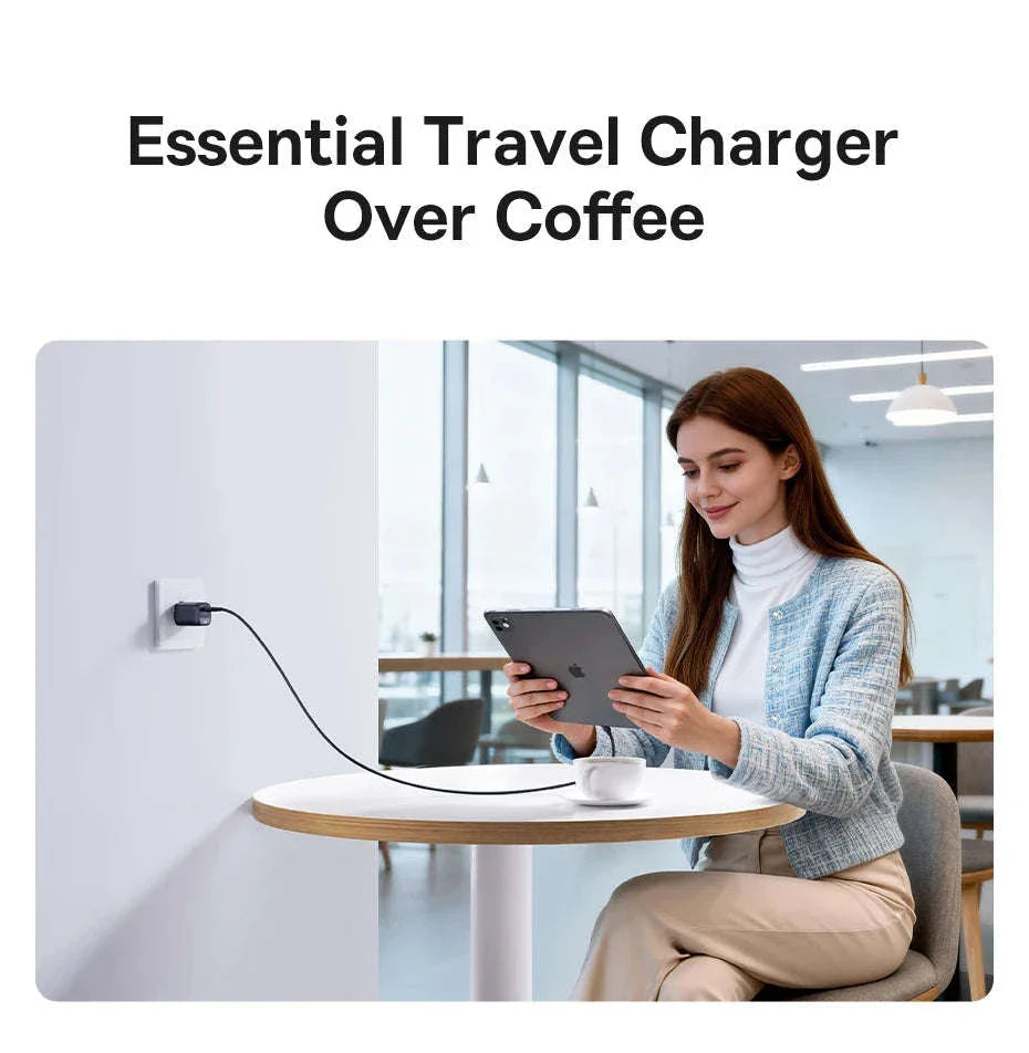 20W USB-C PD Fast Charger Compact Wall Adapter for iPhone