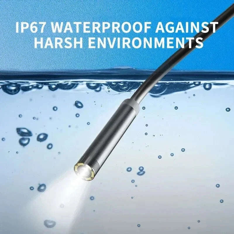 7mm USB-C Endoscope Camera IP67 Waterproof with LED for Android & PC