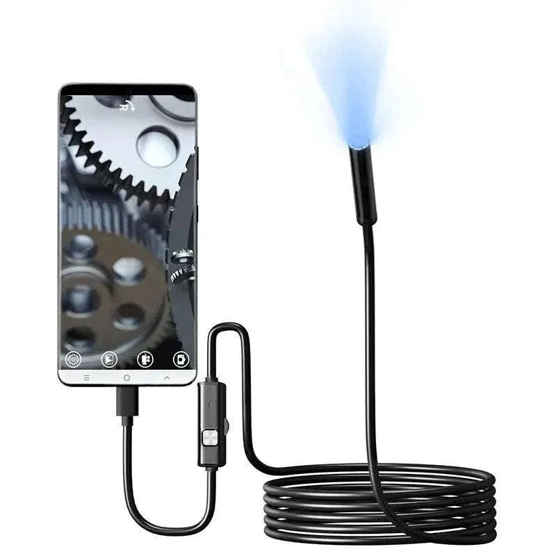 7mm USB-C Endoscope Camera IP67 Waterproof with LED for Android & PC