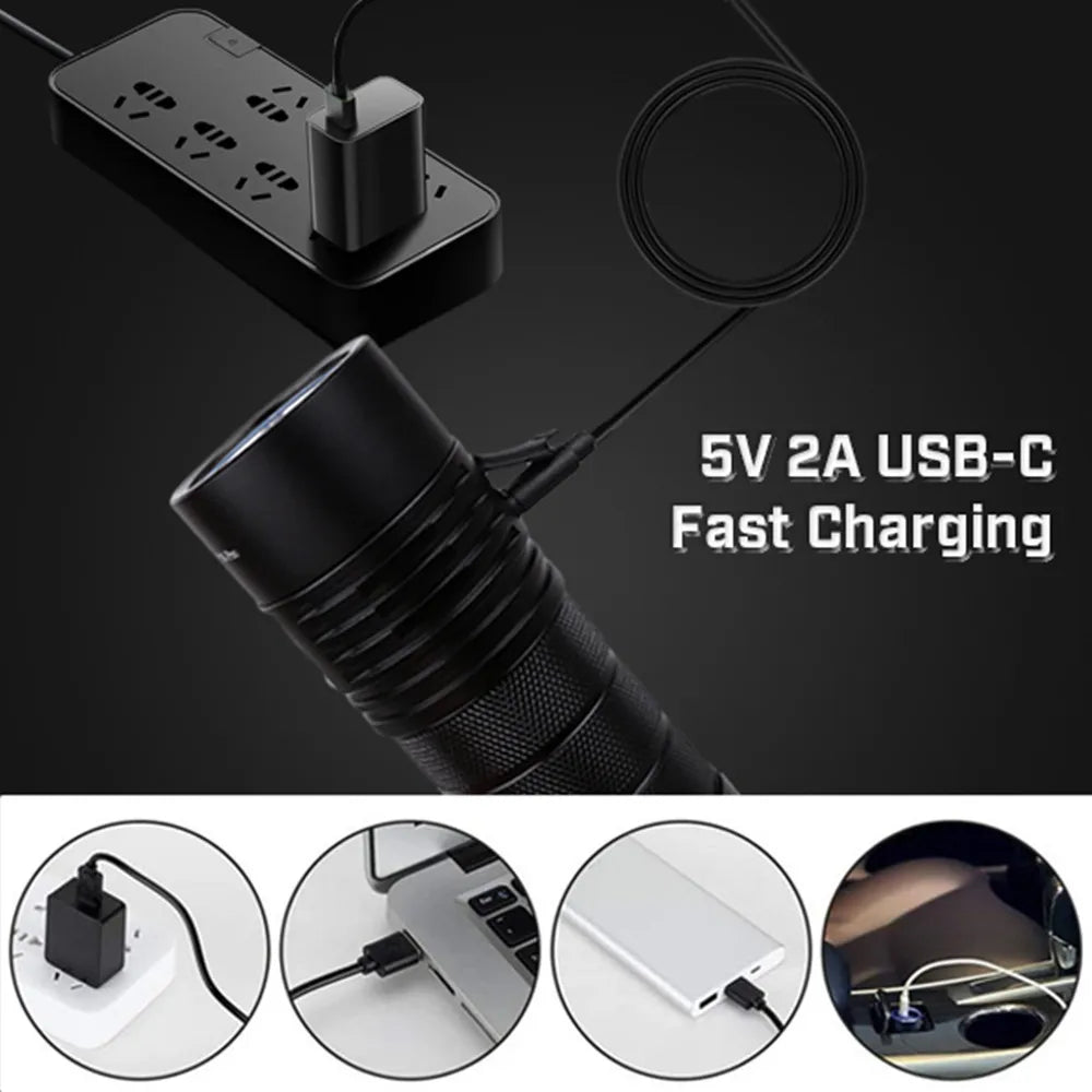Sofirn SP36 Pro 8000lm USB-C Rechargeable LED Flashlight