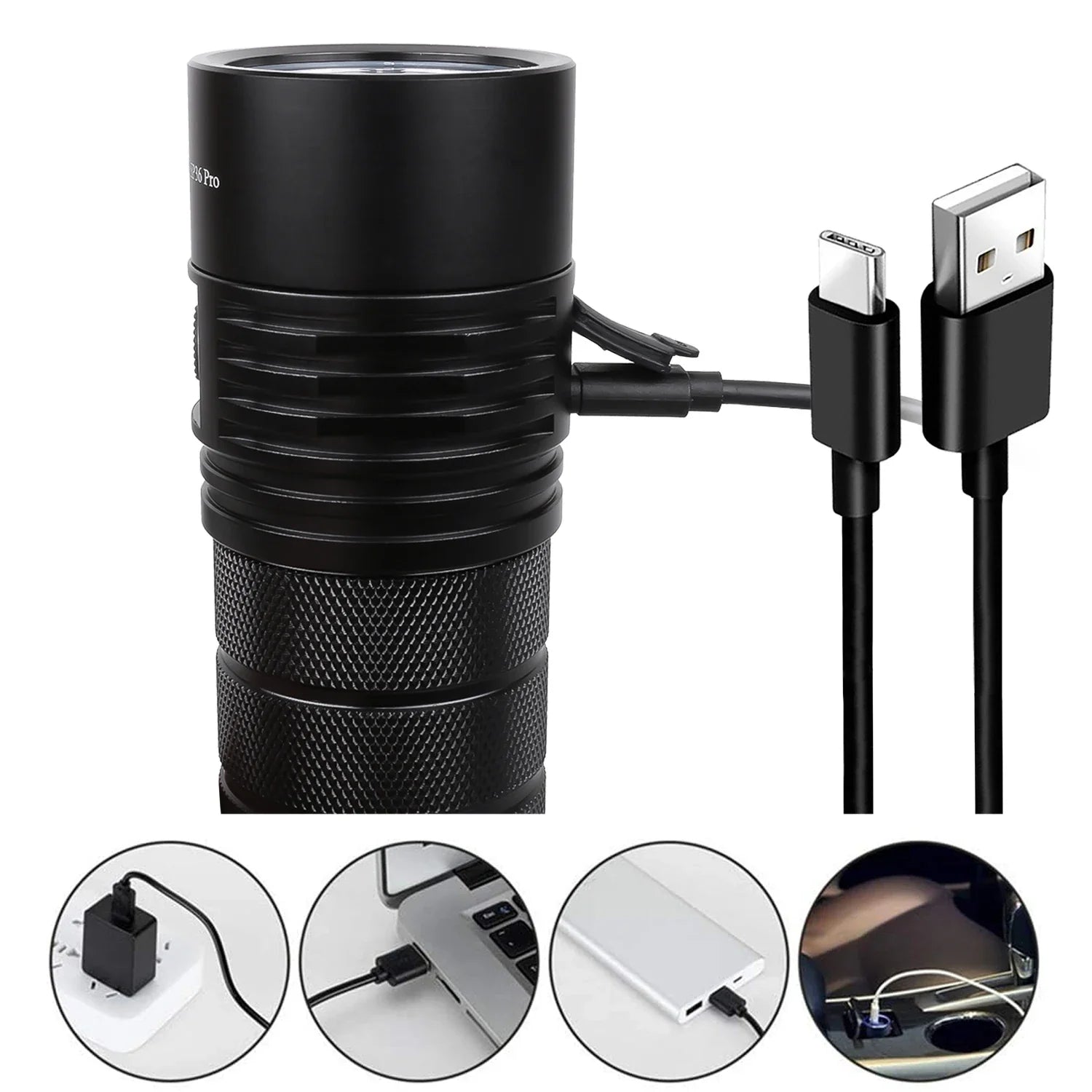 Sofirn SP36 Pro 8000lm USB-C Rechargeable LED Flashlight