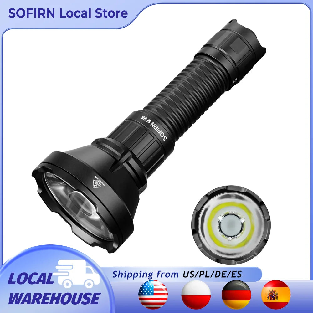 Sofirn SF26 2000 Lumen Tactical Flashlight USB-C Rechargeable