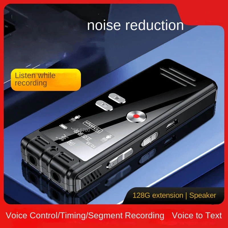 128GB Voice Activated Mini Recorder with Noise Reduction & USB
