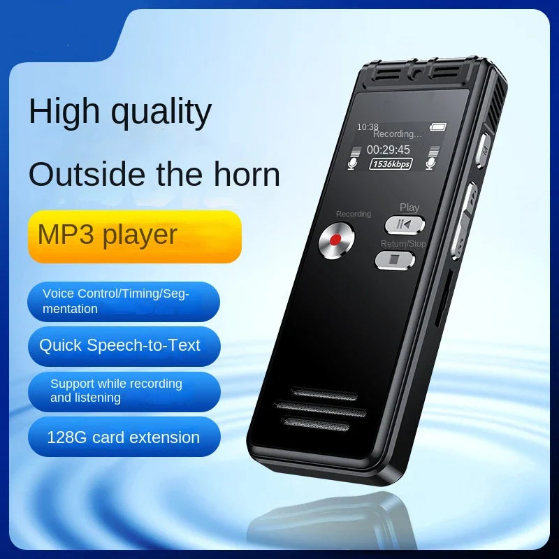 128GB Voice Activated Mini Recorder with Noise Reduction & USB