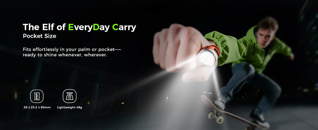 Wurkkos HD03 680LM USB-C Rechargeable Clip Flashlight with Magnet
