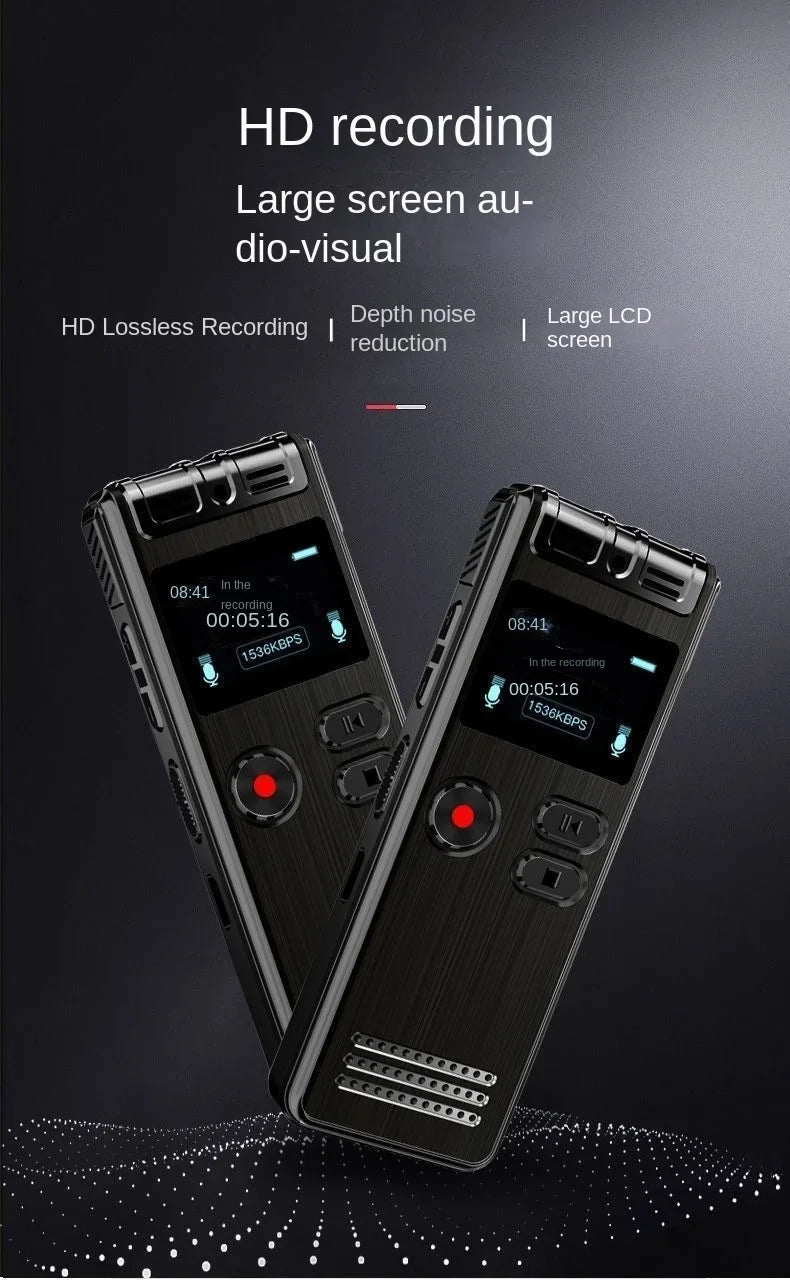128GB Voice Activated Mini Recorder with Noise Reduction & USB