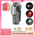 Compact 1000LM USB-C Rechargeable EDC Flashlight with Magnetic Clip