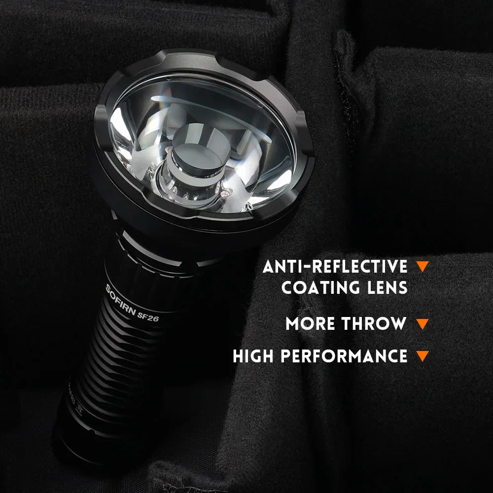 Sofirn SF26 2000 Lumen Tactical Flashlight USB-C Rechargeable