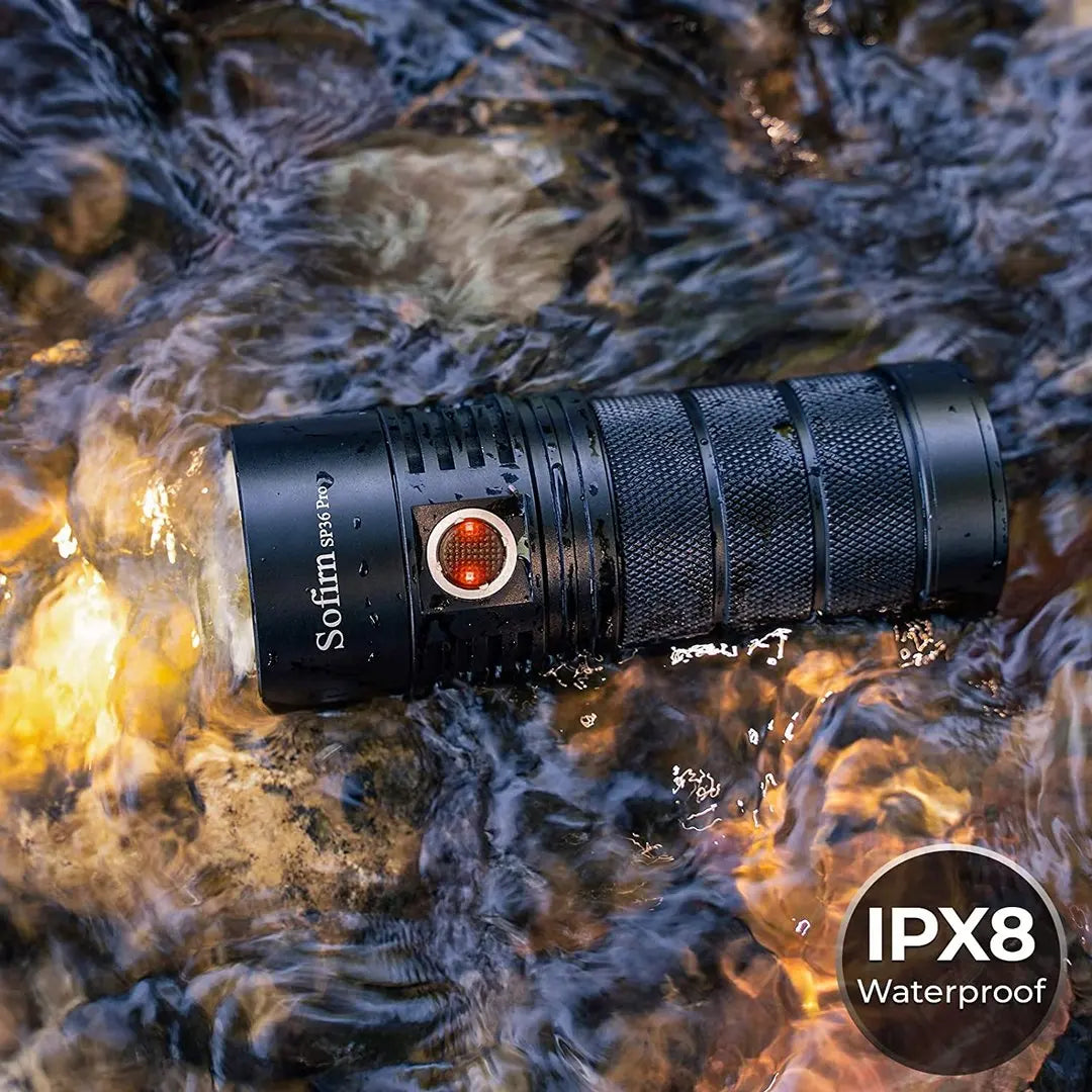Sofirn SP36 Pro 8000lm USB-C Rechargeable LED Flashlight