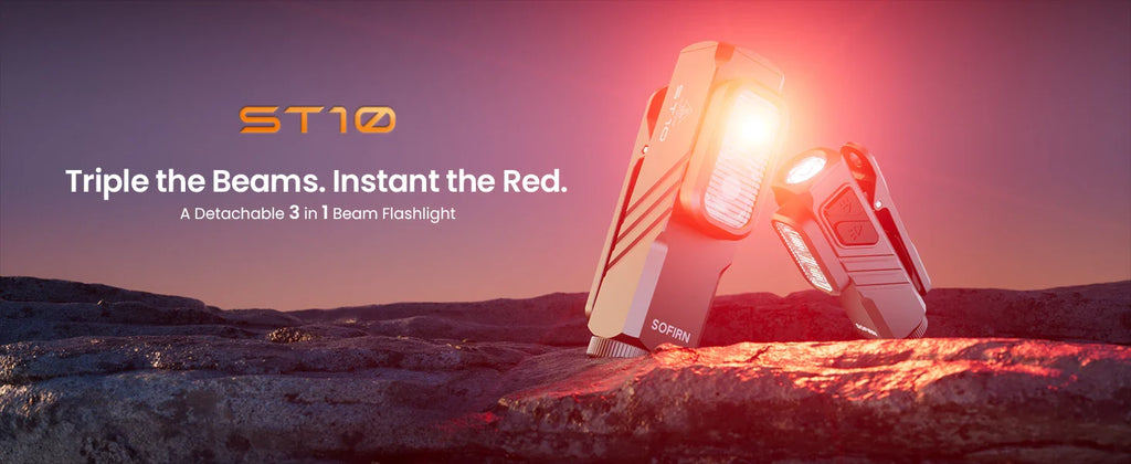 Compact 1000LM USB-C Rechargeable EDC Flashlight with Magnetic Clip