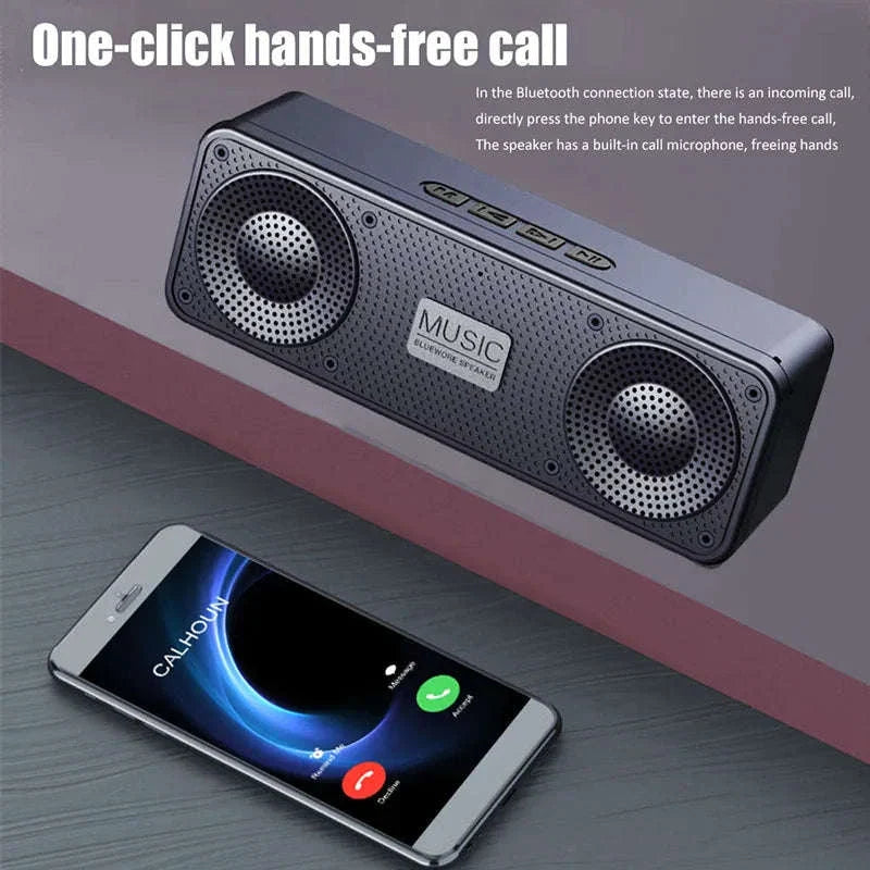 Bluetooth 5.0 Portable Wireless Speaker with FM Radio & USB Playback