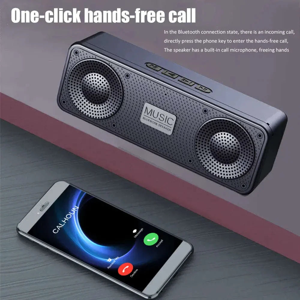 Bluetooth 5.0 Portable Wireless Speaker with FM Radio & USB Playback