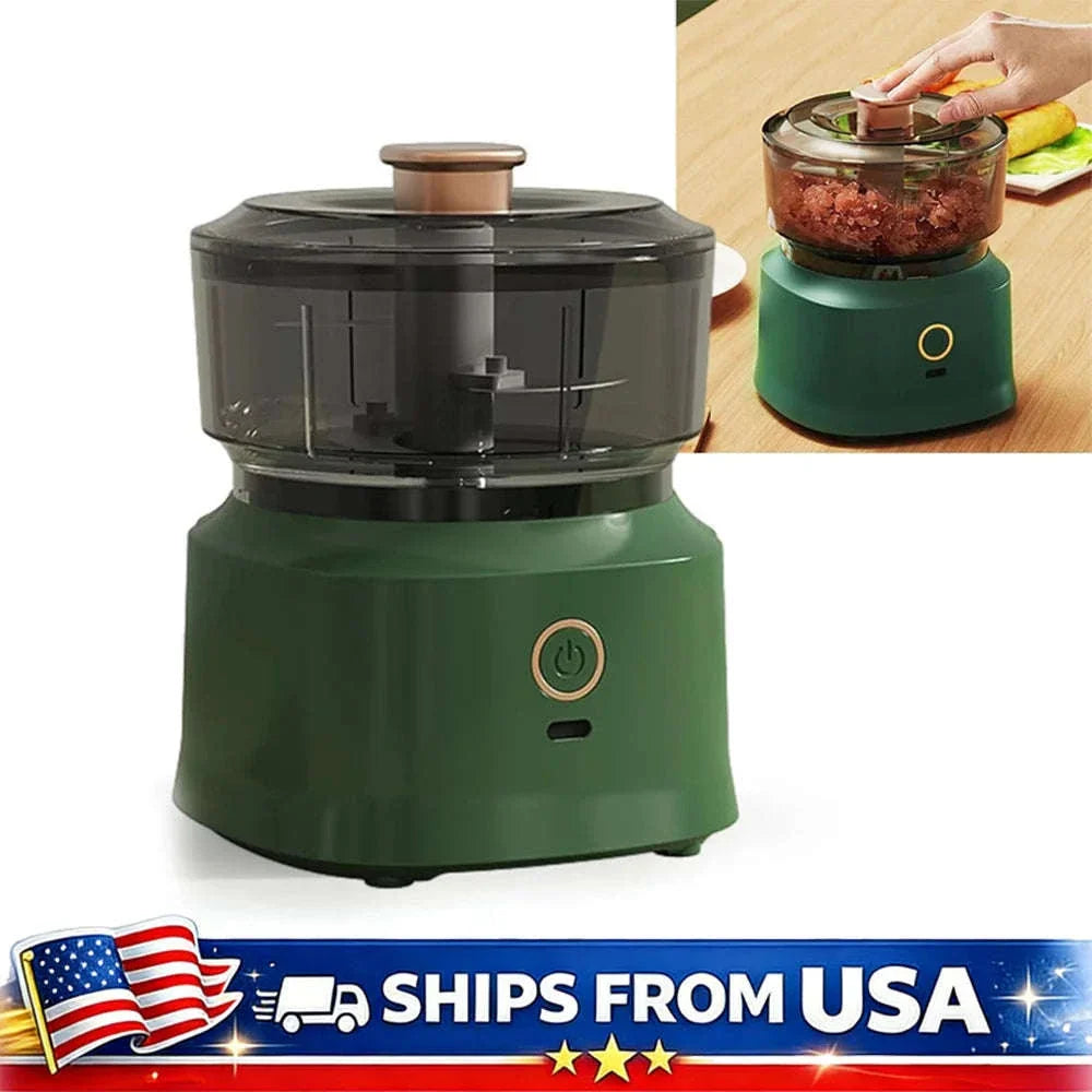 Electric Mini Food Chopper 350ML USB Rechargeable Garlic & Meat Grinder