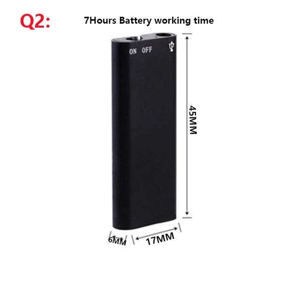 Mini Voice Activated Recorder Q63 USB Audio Recorder 18h Recording-Q63 / 8 GB