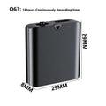 Mini Voice Activated Recorder Q63 USB Audio Recorder 18h Recording-Q63 / 8 GB