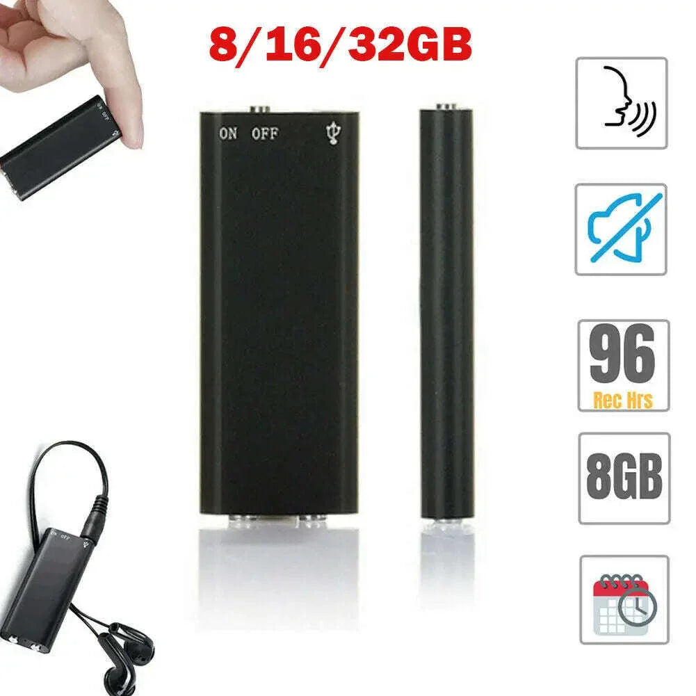 Mini Voice Activated Recorder Q63 USB Audio Recorder 18h Recording