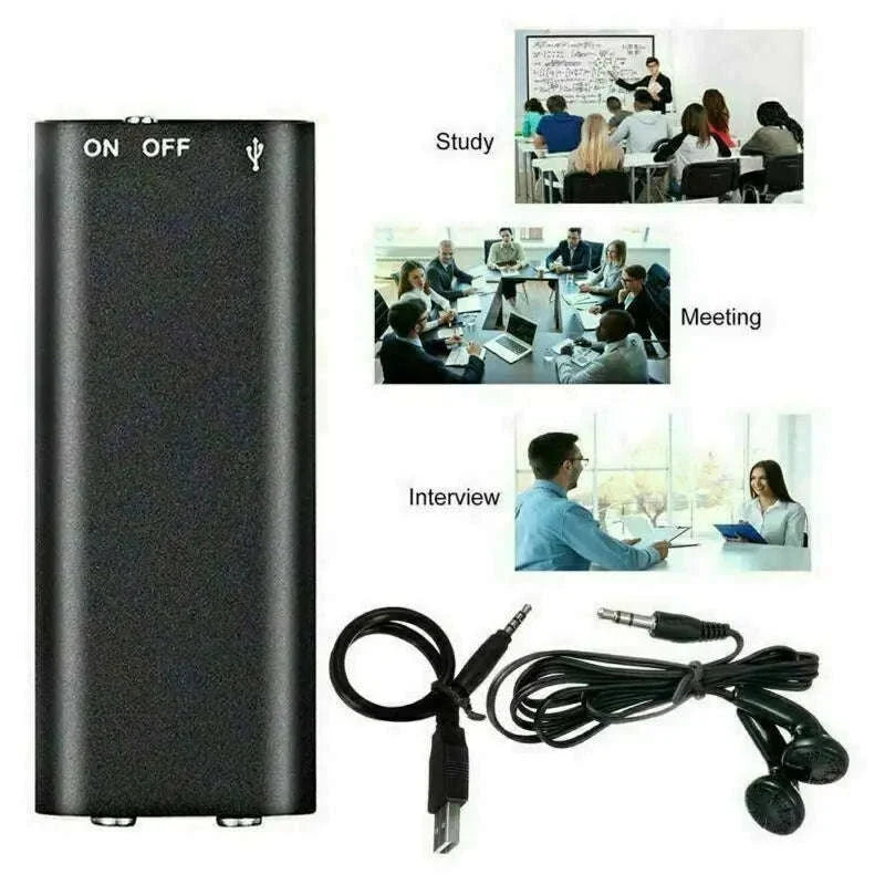 Mini Voice Activated Recorder Q63 USB Audio Recorder 18h Recording